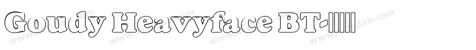Goudy Heavyface BT字体转换